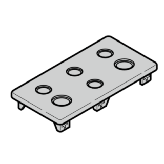 Couvercle à bride sans presse étoupe Hormann Réference 638112