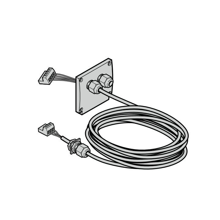 Câble de connexion moteur 4 x 1,0 mm lg 3000mm Hormann Référence 638013