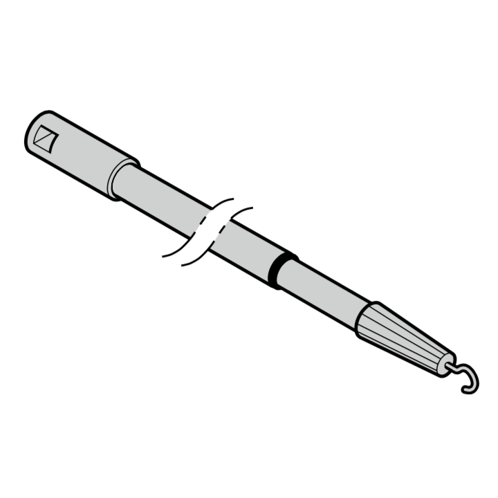 Tige de déverrouillage ITO 400, tige télescopique Horman Référence 438919
