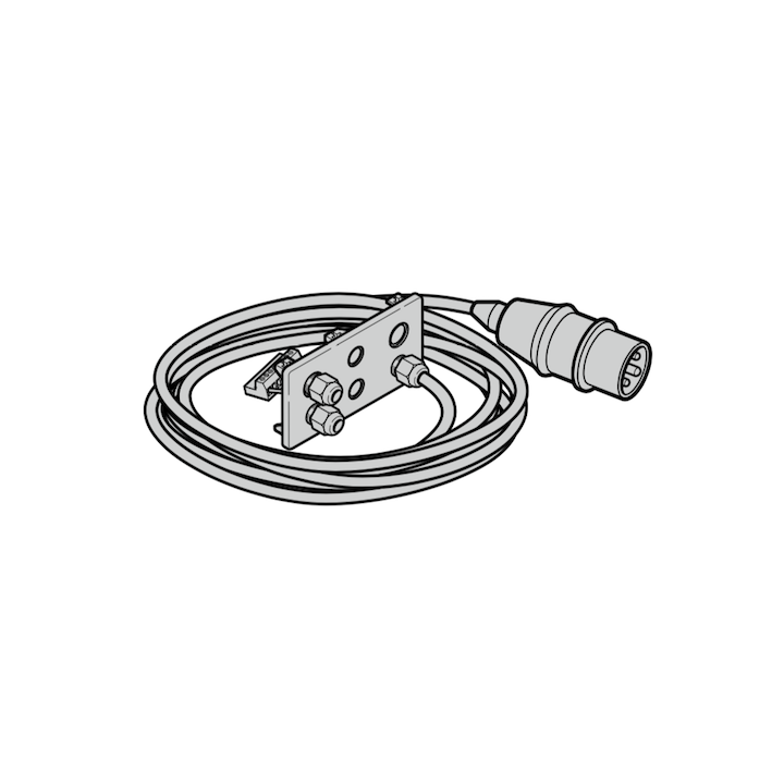 Câble de raccordement 3 x 230V Lg 1000mm Hormann Réference 638147