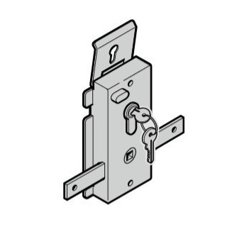 Serrure porte basculante N80 / F80 Hormann Référence 1019701