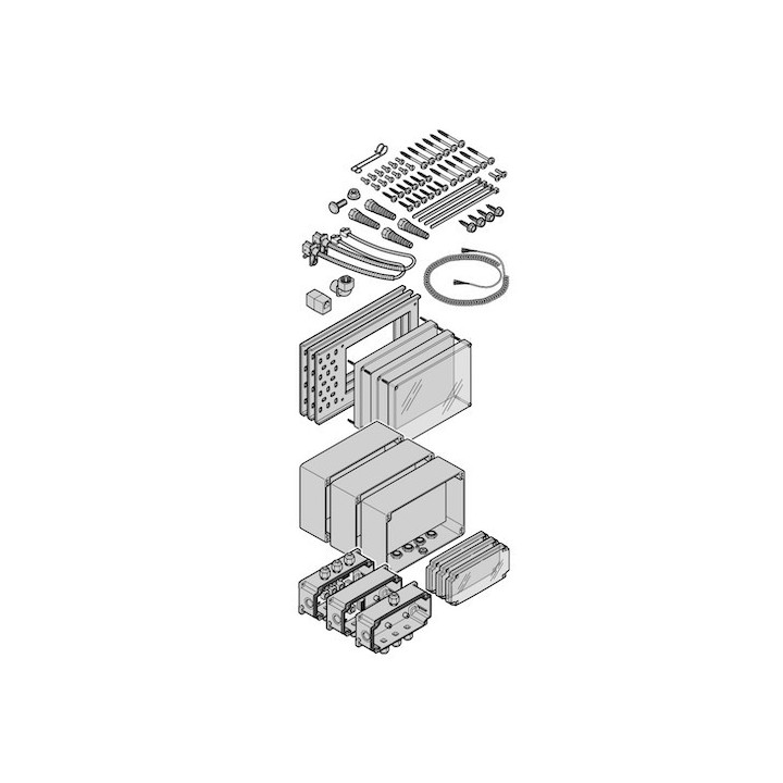 Unité de connexions pour 8K2, IP 66, pour la commande A / B 445, A / B 460 et A / B 460 FU