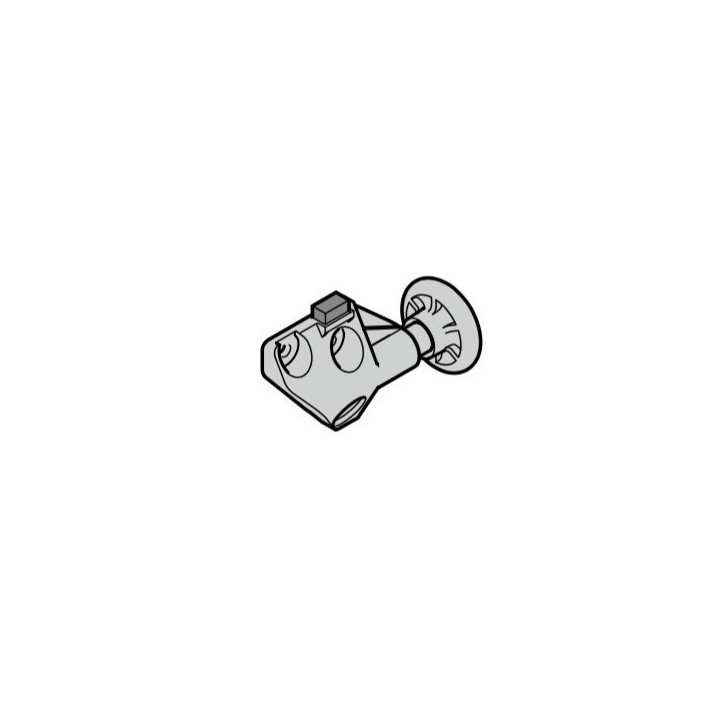 Roulette droite / support porte basculante Ecostar ref 1084202