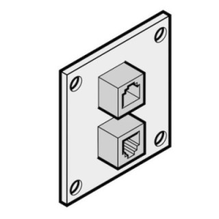 Platine pour contact de portillon incorporé standard, AT 2 Hormann référence 436432