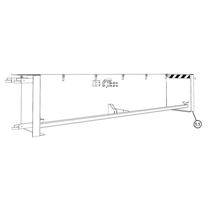 Cadre MLS 2250 RAL 5002 coffrage perdu Hormann Référence 2011333