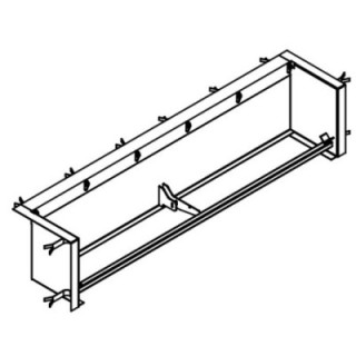 Cadre MLS 1250 RAL 9017 coffrage perdu Hormann Référence 2011334