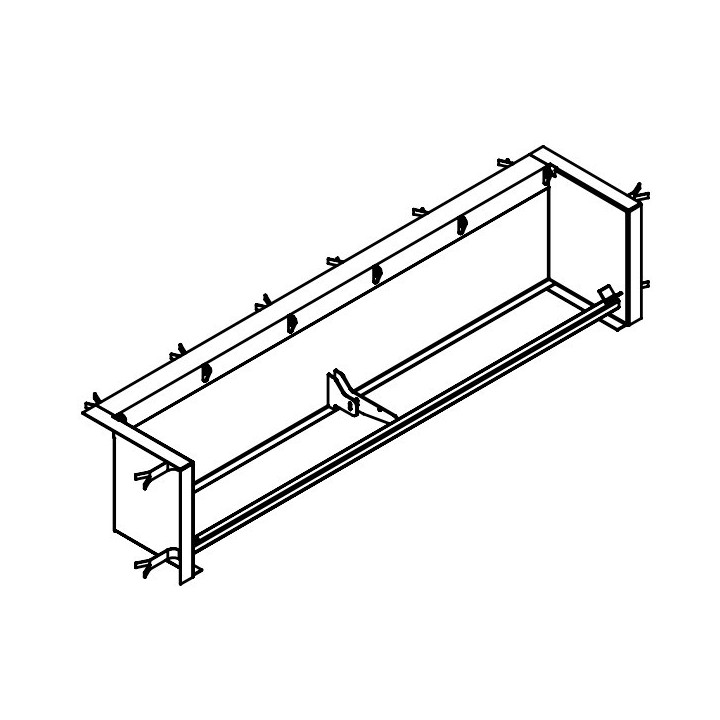 Cadre MLS 1250 RAL 9017 coffrage perdu Hormann Référence 2011334