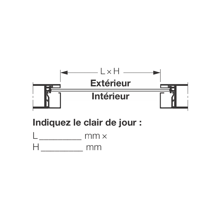 Vitre simple polycarbonate, transparente, 6mm, P Hormann Référence 3095228