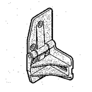 Support Droit charnière SPU20 Hormann Référence 3013987 - 3094118