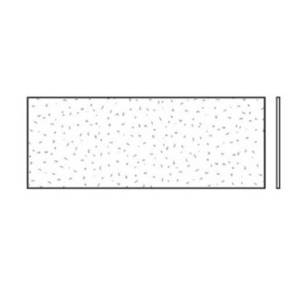 Vitre simple synthétique, structure cristalline, 3mm, KR Hormann Référence 3095226