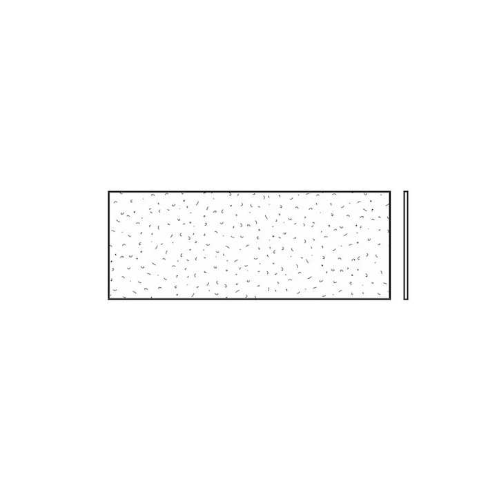 Vitre simple synthétique, structure cristalline, 3mm, KR Hormann Référence 3095226