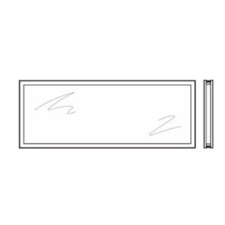 Vitre double polycarbonate, transparente 16mm, PD Hormann Référence 3095242