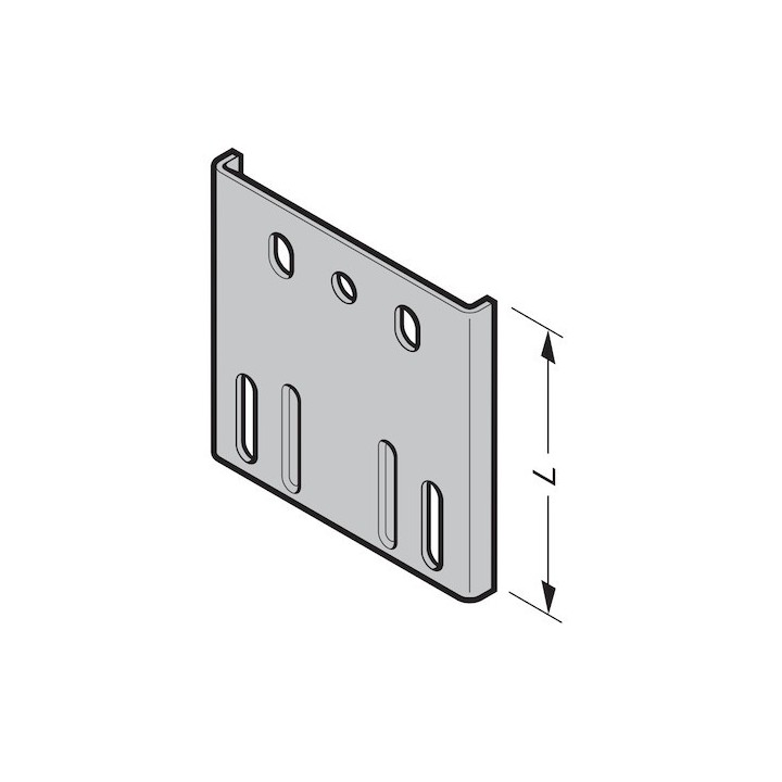 Support de rail de guidage L153mm Hormann Référence 3013588