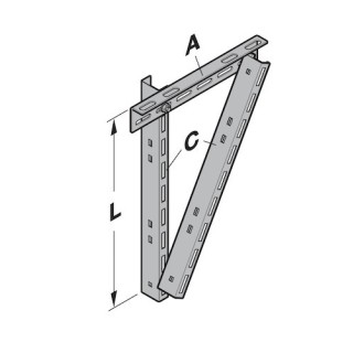 Suspente de rail de guidage jusqu'à L1145mm Hormann référence 3042245