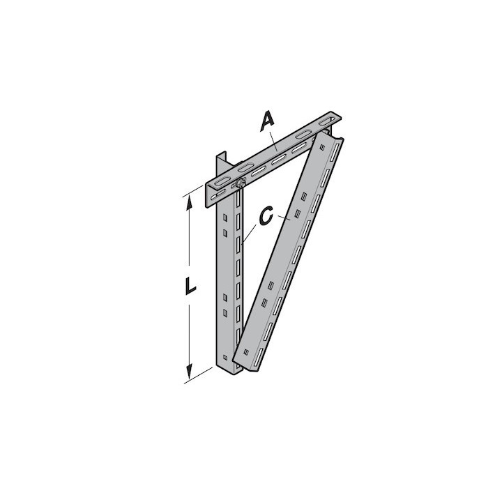 Suspente de rail de guidage jusqu'à L1145mm Hormann référence 3042245