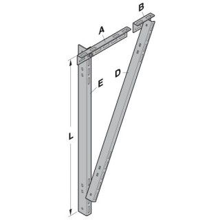 Patte d'ancrage pour rail de guidage longues Hormann Référence 3044761