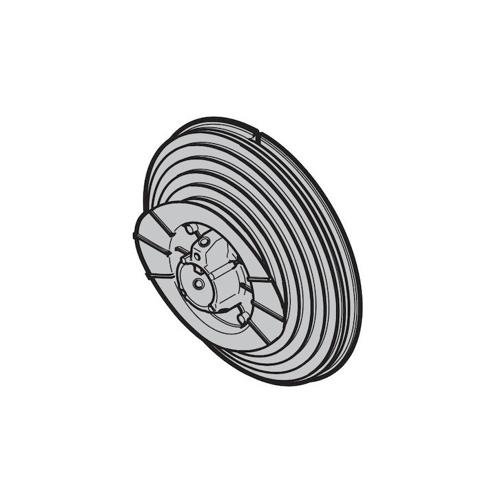 Tambour d'enroulement droite conique taille 6 pour ferrures V, VU sans poulie à rebord Hormann Référence 3012271