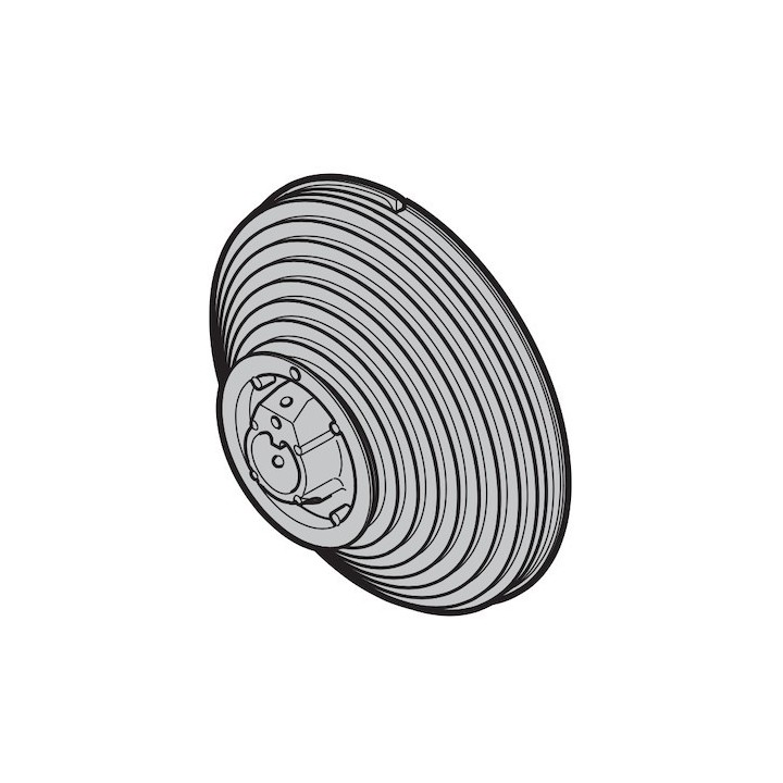 Tambour d'enroulement droite conique taille 7 pour ferrures V, VU sans poulie à rebord Hormann Référence 3007995