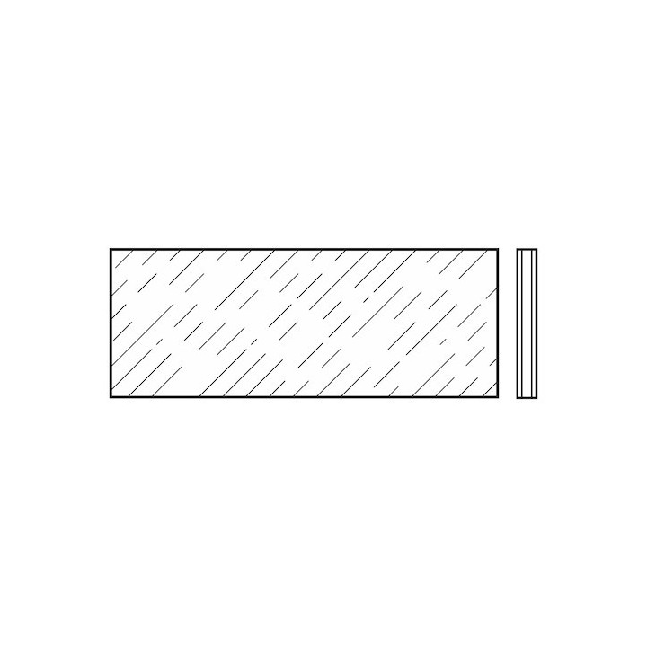 Panneau PU 16mm, aluminium, anodisé, lisse, EU Hormann Référence 3095233