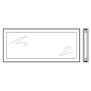 Vitre double polycarbonate/synthétique transparente pour hublot type A Hormann Référence 3089762