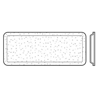 Vitre double synthétique structure cristalline pour hublot type A, 29mm Hormann Référence 3089761