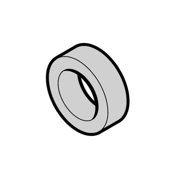 Lot de 2 bagues d'écartement et circlip pour boulon de positionnement de câble Hormann Référence 3046587