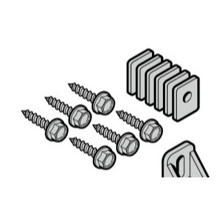 Set de vis pour crémaillère synthétique Hormann Référence 438634