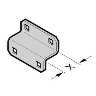 Equerre de soutien pour console x33mm Hormann Référence 3081991