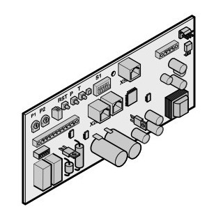 Platine de commande pour commande intégrée WA 300 R S4 et commande externe 300 Hormann Référence 637750