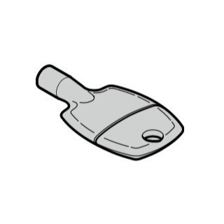 Clé de débrayage de capot pour LineaMatic Portronic S4000 Hormann Référence 439450