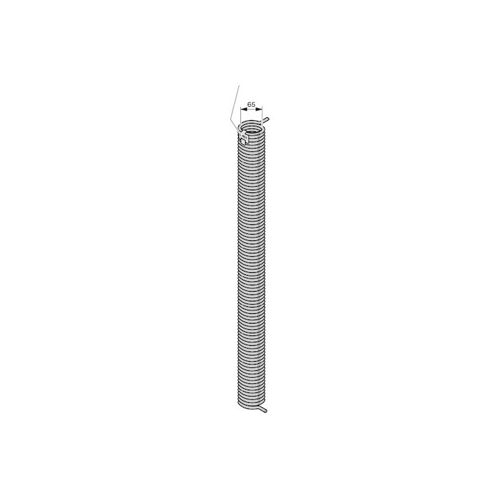 L210 Ressort de torsion avec tube synthétique et cône de réglage de tension Hormann Référence 3074304