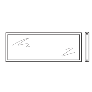 Vitre double polycarbonate 26mm Transparente C2 Hormann Référence 3095249