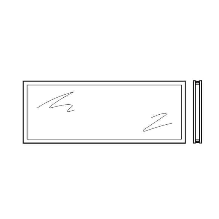 Vitre double en verre de sécurité trempé 26mm Transparente isolante G2 Hormann Référence 3090527