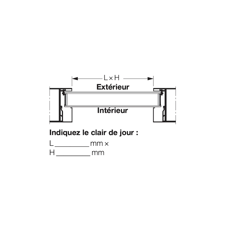 Vitre synthétique épaisseur 80 transparente 45mm Vitre triple K3 Hormann Référence 3095257
