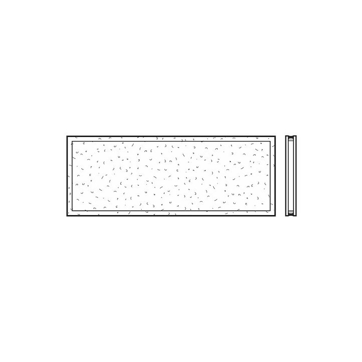 Vitre double synthétique, structure cristalline 16mm, DK Hormann Référence 3095241