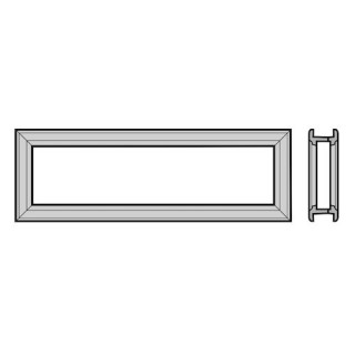 Cadre type D pour sections de porte à double paroi 42/20 mm, noir Hormann Référence 3065218