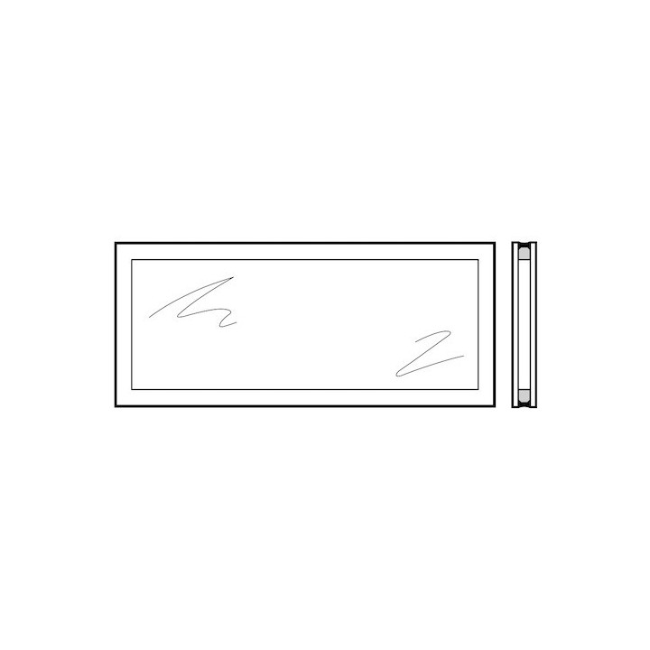 Vitre double synthétique transparente pour hublot type A Hormann Référence 3090823