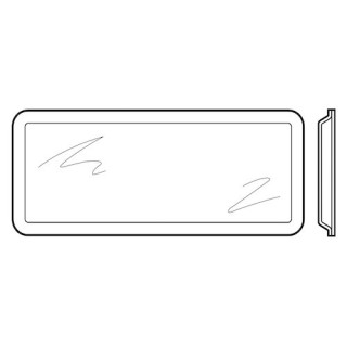 Vitre double synthétique transparente pour hublot type A Hormann Référence 3090821