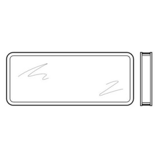 Vitre double synthétique transparente pour hublot type A, pour panneaux double paroi 80mm Hormann Référence 3089753