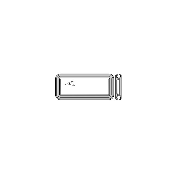 Vitre double synthétique / polycarbonate transparente Hormann Référence 3091306
