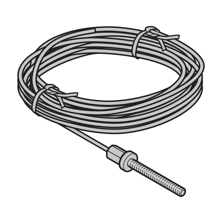 Cable tendeur PVC et douille filetée pressée Hormann Référence 438942