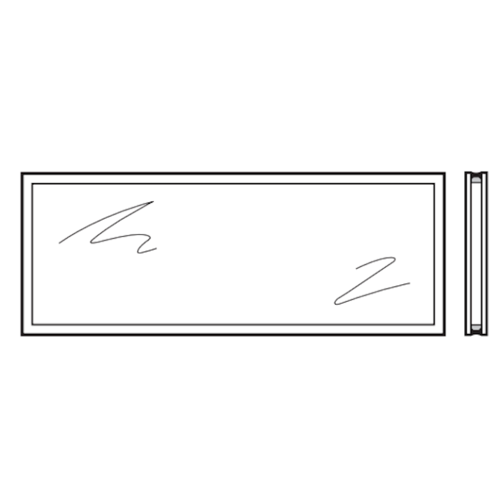 Vitre double synthétique 26mm Teintée en blanc (opale) M2 Hormann Référence 3095248