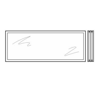 Vitre triple synthétique 26mm Structure cristalline U3 Hormann Référence 3095252