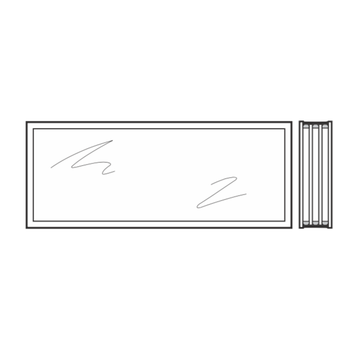Vitre quadruples synthétique 51mm Structure cristalline U4 Hormann Référence 3095267