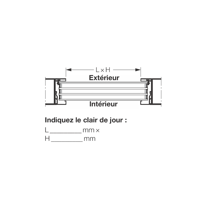 Vitre quadruples synthétique 51mm Structure cristalline U4 Hormann Référence 3095267