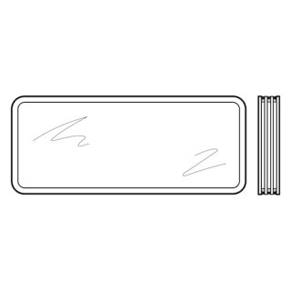 Vitre quadruple synthétique, transparente pour hublot type A, 51mm Hormann Référence 3091876
