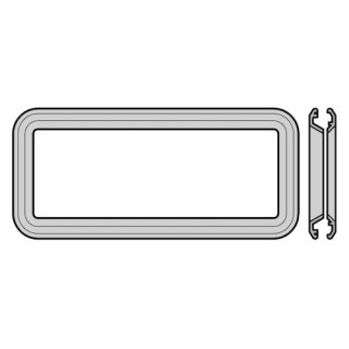 Cadre moulé sous pression pour hublot type A, laqué pour porte à double paroi Hormann Référence 3098351