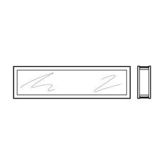 Vitre double synthétique, transparente pour vitrage type D de 41,5mm Hormann Référence 3091509