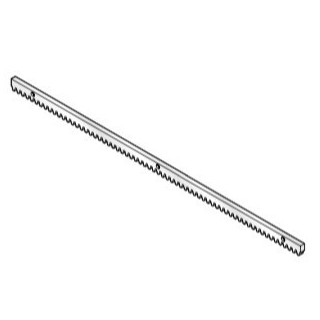 Crémaillère, 1m Synthétique V6, pattes de fixation en bas Hormann Référence 438632
