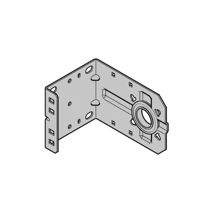 Palier d'extrémité gauche avec patte de fixation N°7 taille 1 Hormann Référence 3096302
